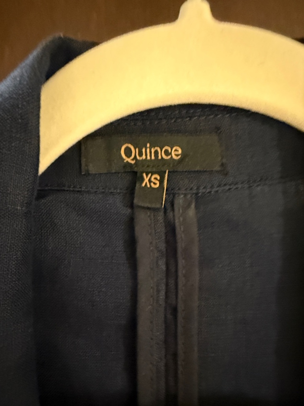 Quince 100% European Linen Blazer Deep Navy XS - Picture 4 of 5